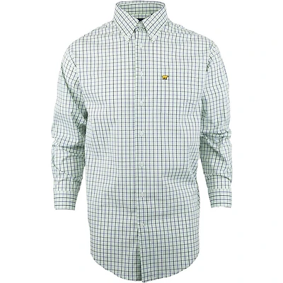 Men's Woven Micro Plaid Long Sleeve Shirt