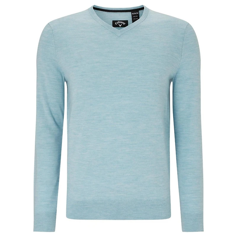 Men's Merino Solid V-Neck Sweater