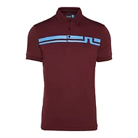 Men's Eddy Slim Fit Jersey Chest Stripe Short Sleeve Polo
