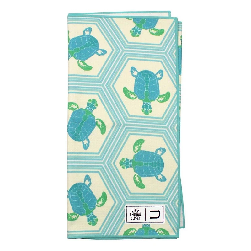 Microfiber Tour Golf Towel - Salty Turtles