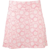 Women's Printed Circle Dot Pull On Skort