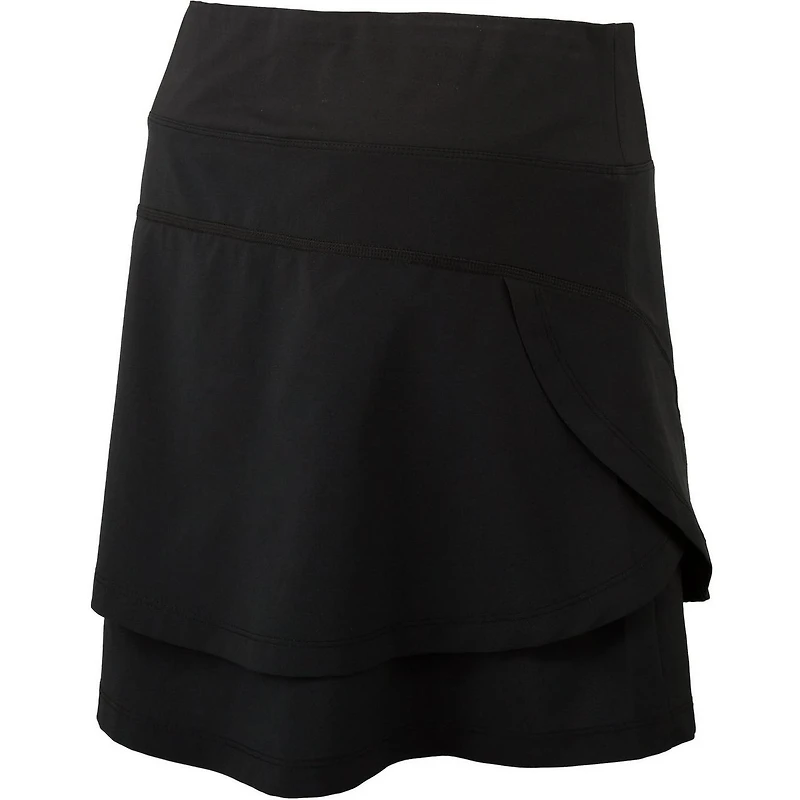 Women's Double Layer Flounce Pull On Skort
