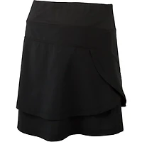 Women's Double Layer Flounce Pull On Skort