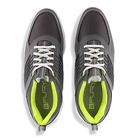 Men's Fury Spiked Golf Shoe - GREY/WHITE/GREEN