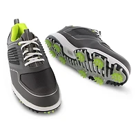 Men's Fury Spiked Golf Shoe - GREY/WHITE/GREEN