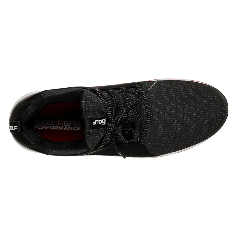 Men's Go Golf Mojo Elite Spikless Golf Shoe - BLACK/RED