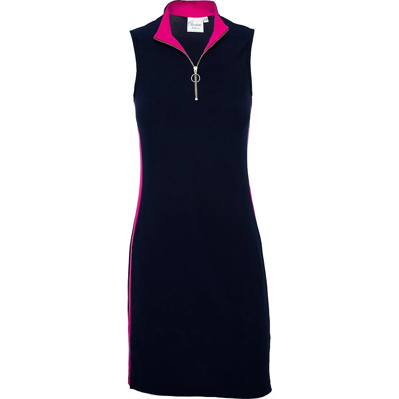 Women's Colour Block Sleeveless Dress