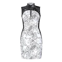 Women's Giselle Contrast Floral Sleeveless Dress