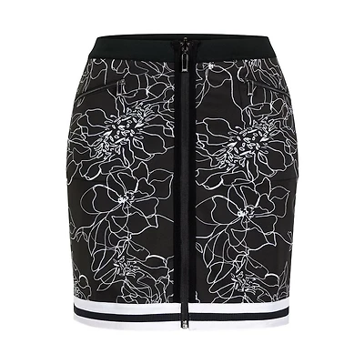 Women's Arielle Reversible Floral Print Centre Zip Skort