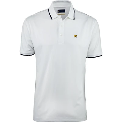 Men's Rib & Cuff Tipping Solid Short Sleeve Polo
