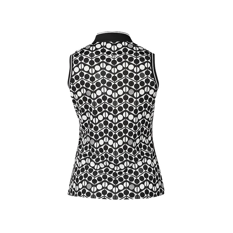 Women's Winka Printed Sleeveless Polo