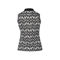 Women's Winka Printed Sleeveless Polo