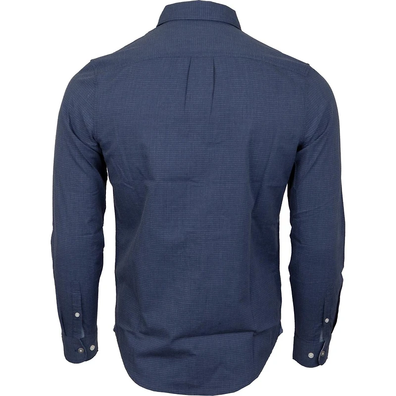 Men's Jaspe Check Long Sleeve Button-Down Shirt