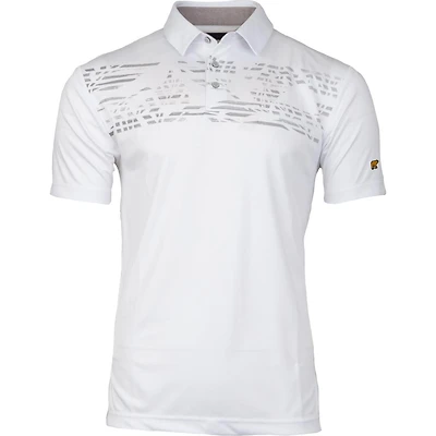 Men's Textured Leaf Print Short Sleeve Shirt