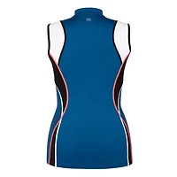Women's Carlee Zip Up Mock Neck Sleeveless Top