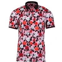 Men's Rose Printed Short Sleeve Shirt