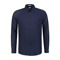 Men's Bow Tie Oxford Button Up Long Sleeve Shirt