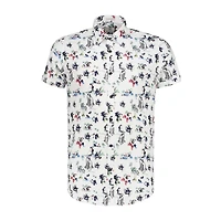 Men's Hawaii Fine Stretch Poplin Button Up Short Sleeve Shirt