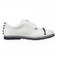 Women's Stud Cap Toe Spikeless Golf Shoe - White/Navy