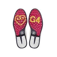 Women's Stud Cap Toe Spikeless Golf Shoe - White/Navy