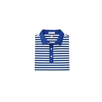 Men's College Stripe Stretch Mesh Short Sleeve Shirt