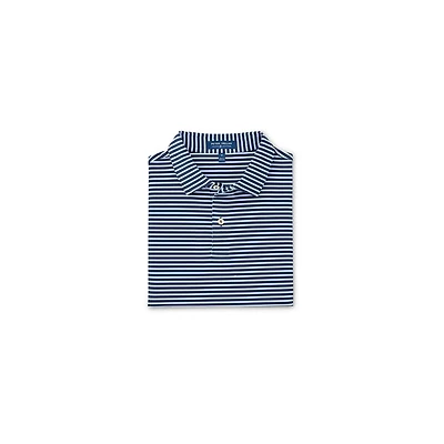 Men's Crown Crafted Miles Stripe Stretch Jersey Short Sleeve Shirt