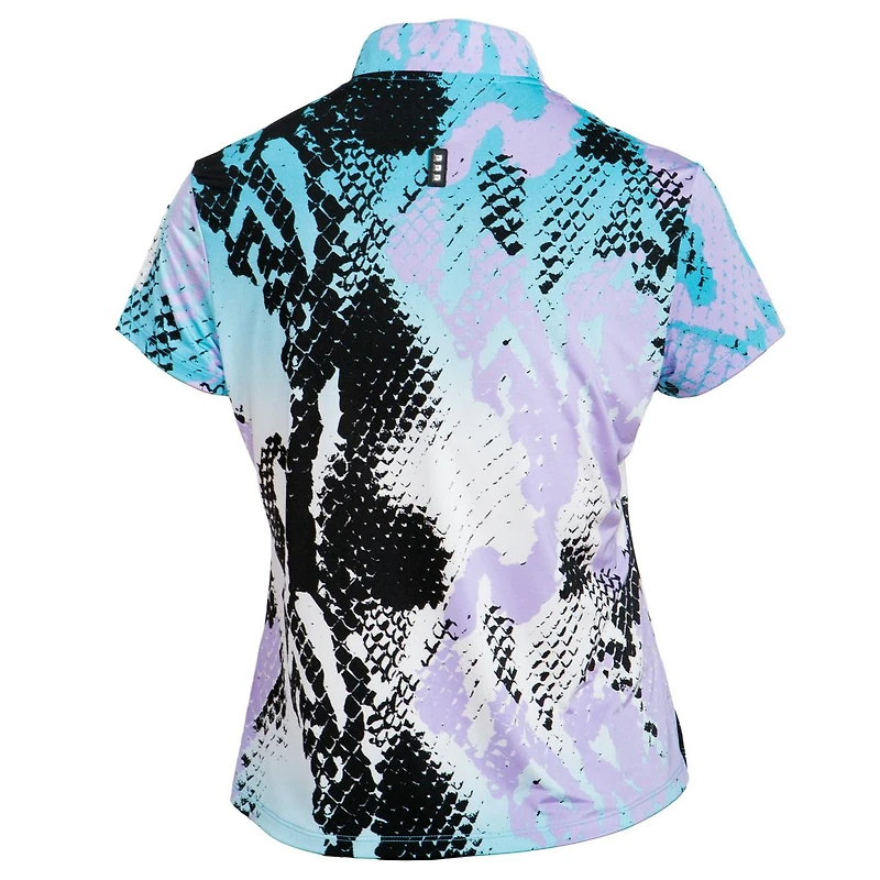 Women's Boa Print Short Sleeve Top