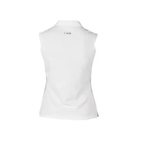 Women's Gigi Textured Sleeveless Polo Top