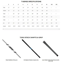 T200 4-PW Iron Set with Steel Shafts