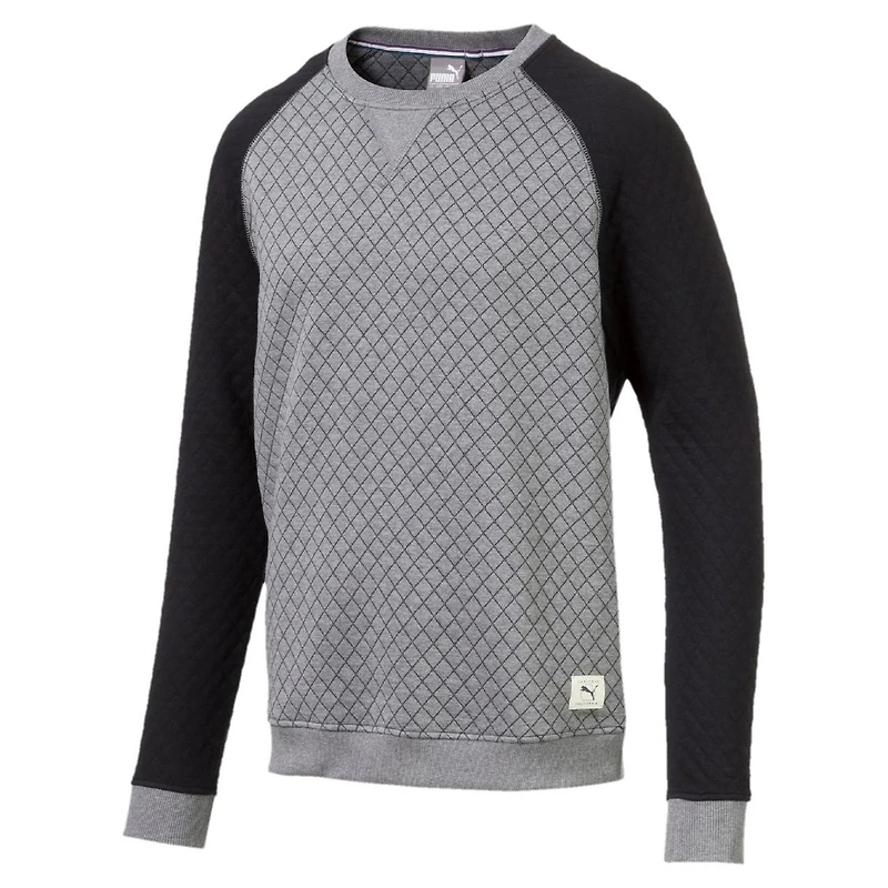 Men's Quilted Crew Sweater