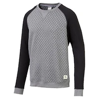 Men's Quilted Crew Sweater