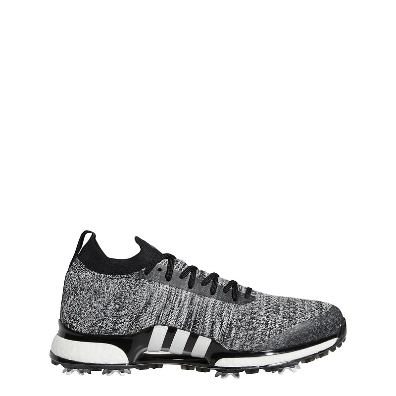Men's Tour360 Primeknit Spiked Golf Shoes - Black/White