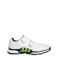 Men's Tour360 XT Twin Boa Spiked Golf Shoes - White/Green/Navy