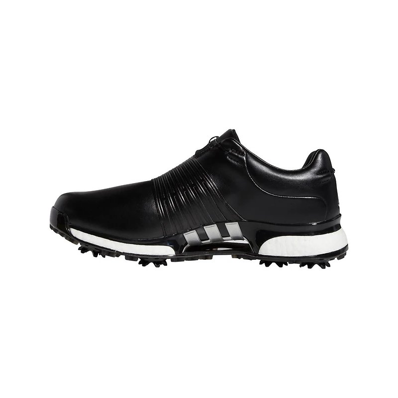 Men's Tour360 XT Twin Boa Spiked Golf Shoes - Black/Silver/White