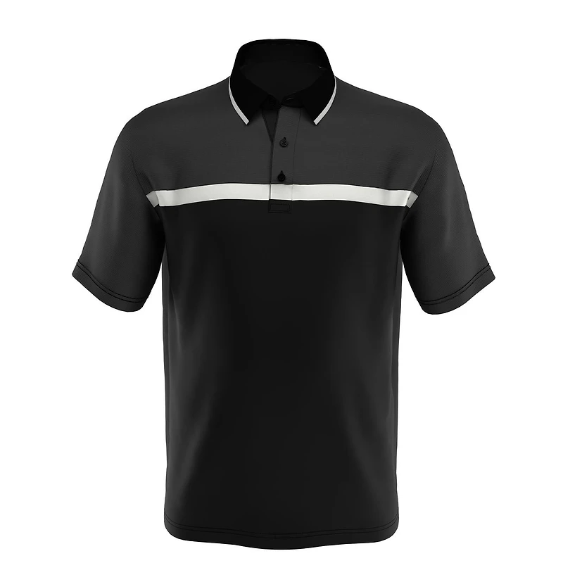 Men's Big & Tall Swing Tech Fine Line Colourblock Short Sleeve Shirt