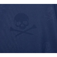 Men's Skull Embossed Short Sleeve Shirt