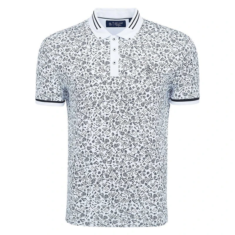Men's Utilitarian Hiking Print Short Sleeve Shirt
