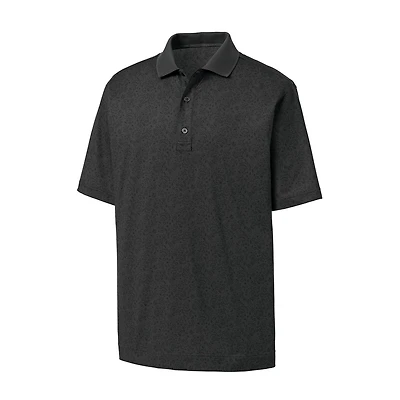 Men's Lisle Tonal Floral Print Short Sleeve Shirt