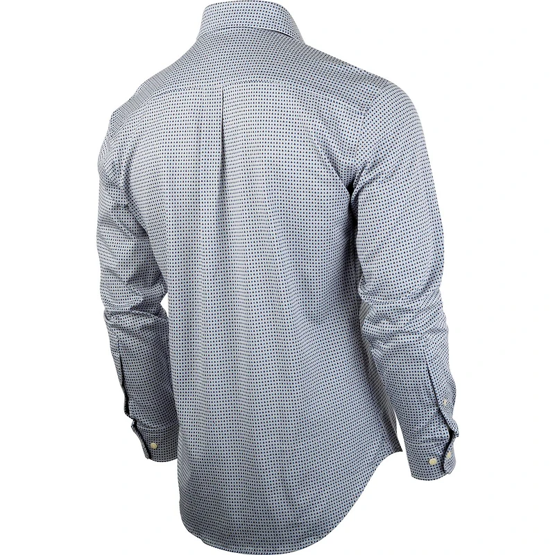 Men's Cards Woven Long Sleeve Shirt