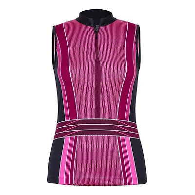 Women's Adriana Mini Mock Sleeveless Polo