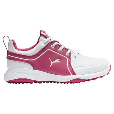 Junior Girls' Grip Fusion 2.0 Spikeless Golf Shoe - White/Pink