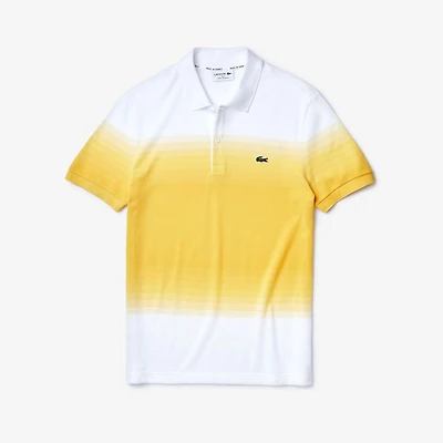 Men's Centre Stripe Faded Short Sleeve Polo