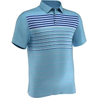 Men's Diffused Stripe Short Sleeve Polo