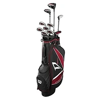 Deep Red Tour Package Set with Cart Bag