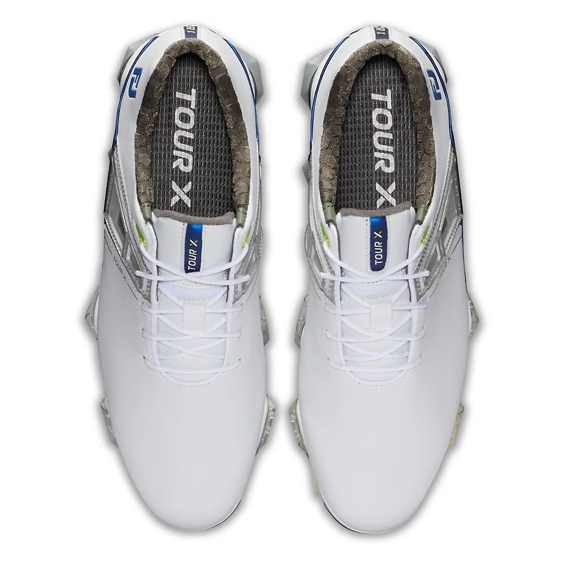 Men's Tour X Spiked Golf Shoe - White/Blue
