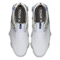 Men's Tour X Spiked Golf Shoe - White/Blue