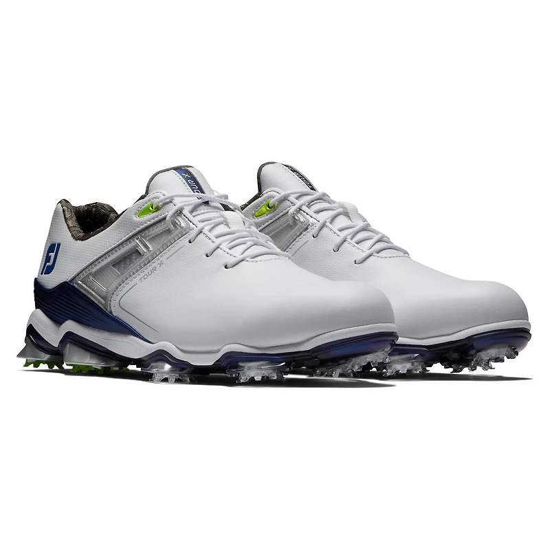 Men's Tour X Spiked Golf Shoe - White/Blue