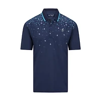 Men's Happy Hour Printed Short Sleeve Polo