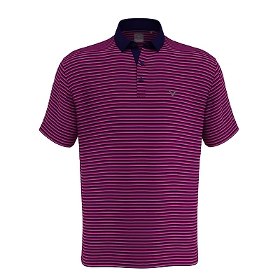 Men's 3-Colour Stripe Short Sleeve Polo