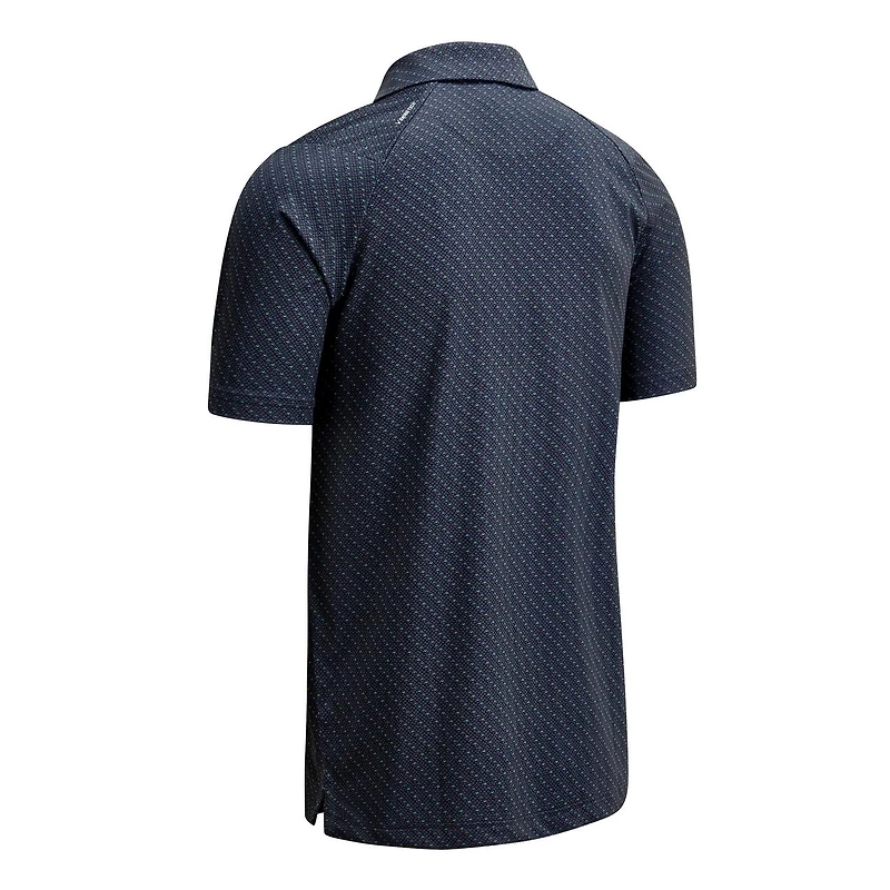 Men's Swing Tech All-Over Chevron Printed Short Sleeve Polo